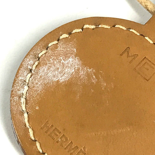 HERMES Necklace leather beige Touareg unisex(Unisex) Used Authentic