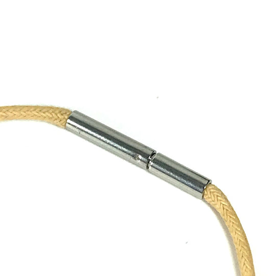 HERMES Necklace leather beige Touareg unisex(Unisex) Used Authentic