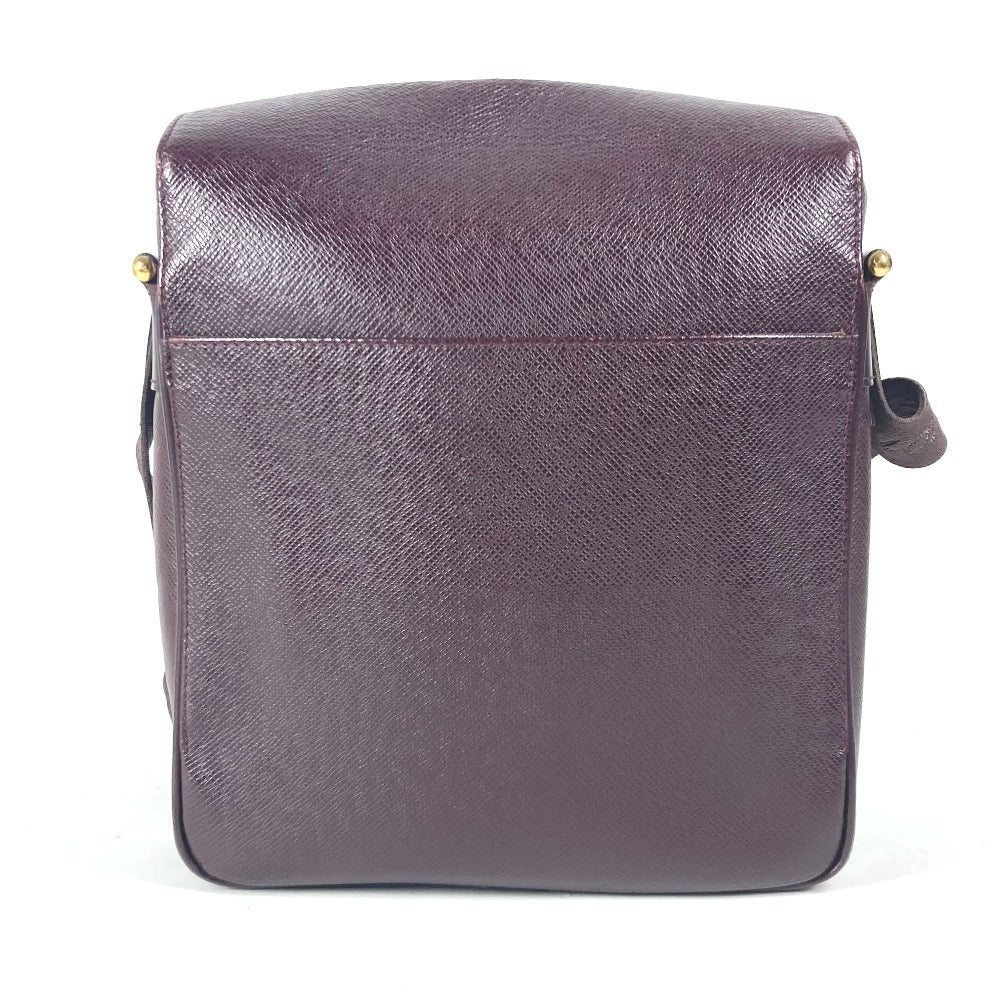 LOUIS VUITTON Shoulder Bag M30826 Taiga Leather purple Taiga Yaranga mens Used Authentic