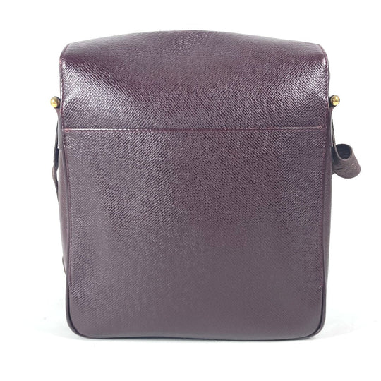 LOUIS VUITTON Shoulder Bag M30826 Taiga Leather purple Taiga Yaranga mens Used Authentic