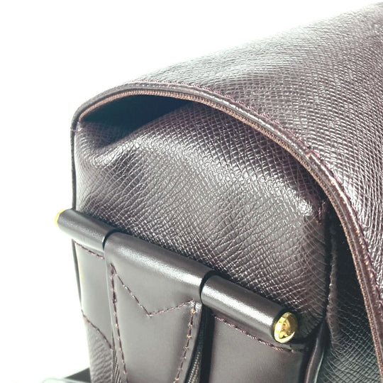 LOUIS VUITTON Shoulder Bag M30826 Taiga Leather purple Taiga Yaranga mens Used Authentic