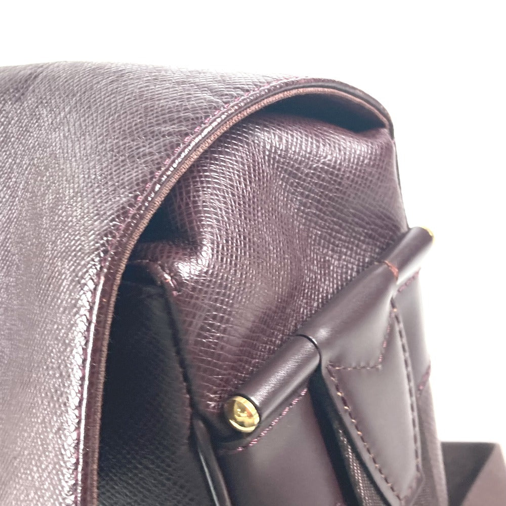 LOUIS VUITTON Shoulder Bag M30826 Taiga Leather purple Taiga Yaranga mens Used Authentic