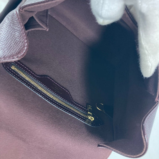 LOUIS VUITTON Shoulder Bag M30826 Taiga Leather purple Taiga Yaranga mens Used Authentic
