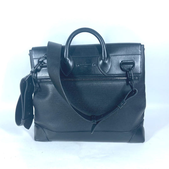 LOUIS VUITTON Handbag M30339 Taiga Leather black Taiga rainbow Steamer PM