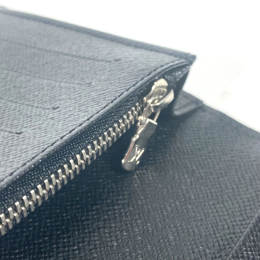 LOUIS VUITTON Long Wallet Purse N62665 Damier Grafitto Canvas black Damier Grafitte Portefeuille Brazza unisex(Unisex) Used Authentic