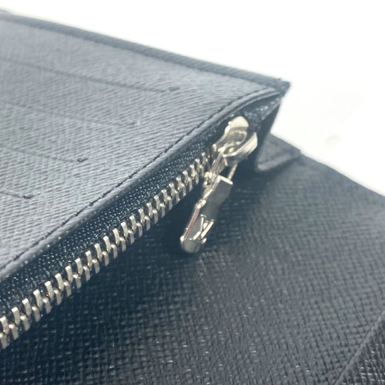 LOUIS VUITTON Long Wallet Purse N62665 Damier Grafitto Canvas black Damier Grafitte Portefeuille Brazza unisex(Unisex) Used Authentic
