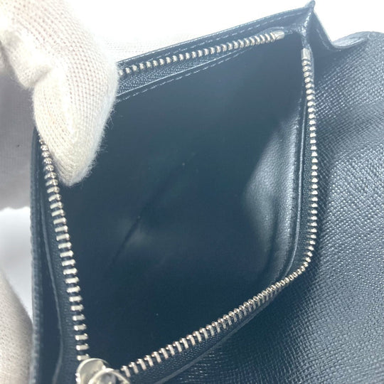 LOUIS VUITTON Long Wallet Purse N62665 Damier Grafitto Canvas black Damier Grafitte Portefeuille Brazza unisex(Unisex) Used Authentic