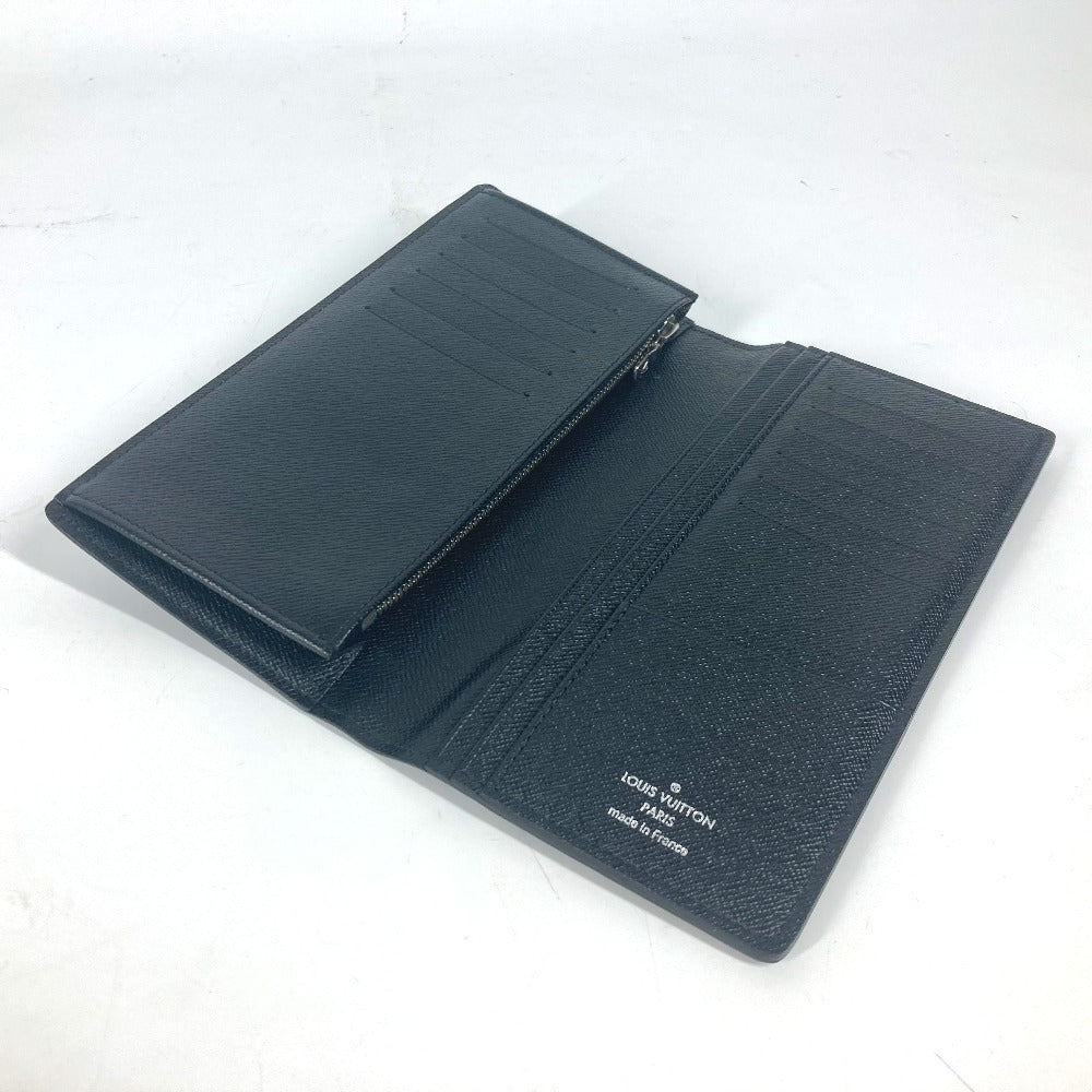 LOUIS VUITTON Long Wallet Purse N62665 Damier Grafitto Canvas black Damier Grafitte Portefeuille Brazza unisex(Unisex) Used Authentic