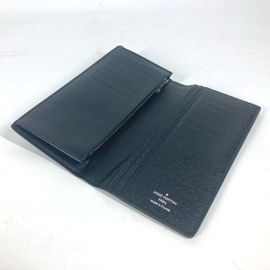 LOUIS VUITTON Long Wallet Purse N62665 Damier Grafitto Canvas black Damier Grafitte Portefeuille Brazza unisex(Unisex) Used Authentic