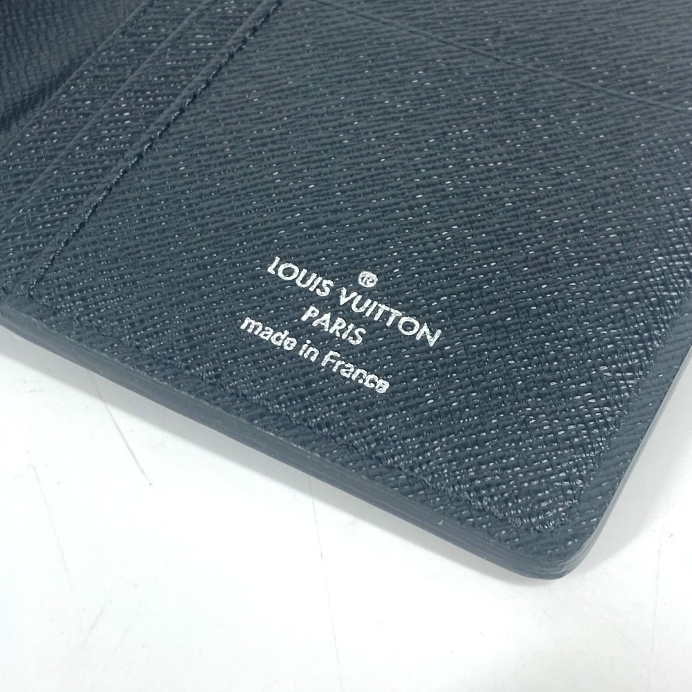 LOUIS VUITTON Long Wallet Purse N62665 Damier Grafitto Canvas black Damier Grafitte Portefeuille Brazza unisex(Unisex) Used Authentic