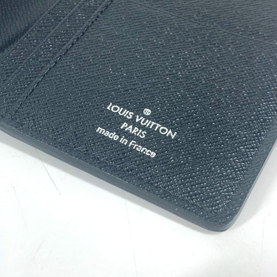 LOUIS VUITTON Long Wallet Purse N62665 Damier Grafitto Canvas black Damier Grafitte Portefeuille Brazza unisex(Unisex) Used Authentic