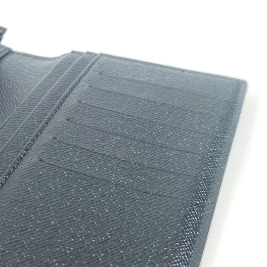 LOUIS VUITTON Long Wallet Purse N62665 Damier Grafitto Canvas black Damier Grafitte Portefeuille Brazza unisex(Unisex) Used Authentic