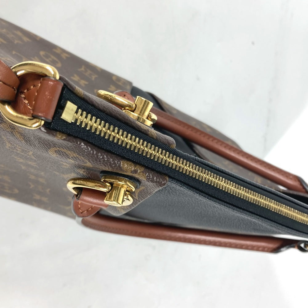 LOUIS VUITTON Shoulder Bag M43948 Monogram canvas Brown Monogram V Tote BB Women Used Authentic