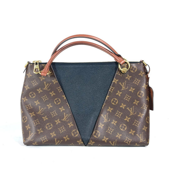 LOUIS VUITTON Shoulder Bag M43948 Monogram canvas Brown Monogram V Tote BB Women Used Authentic
