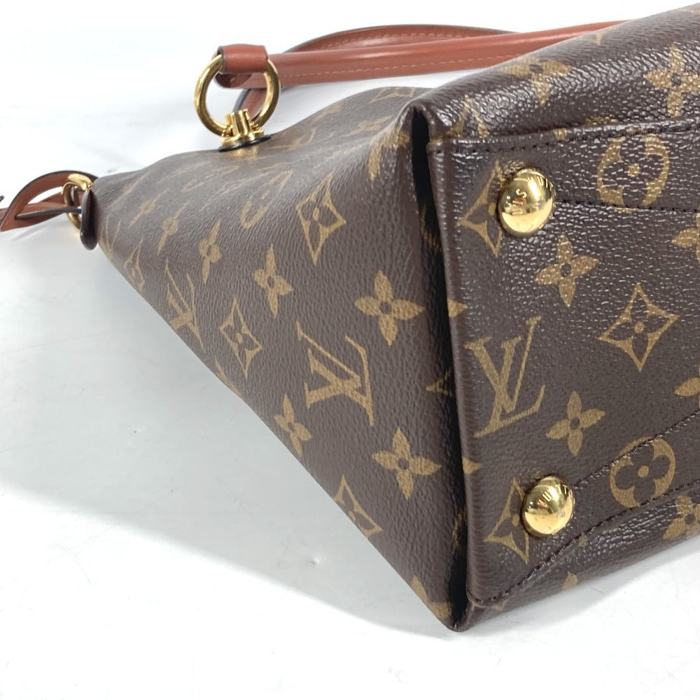 LOUIS VUITTON Shoulder Bag M43948 Monogram canvas Brown Monogram V Tote BB Women Used Authentic