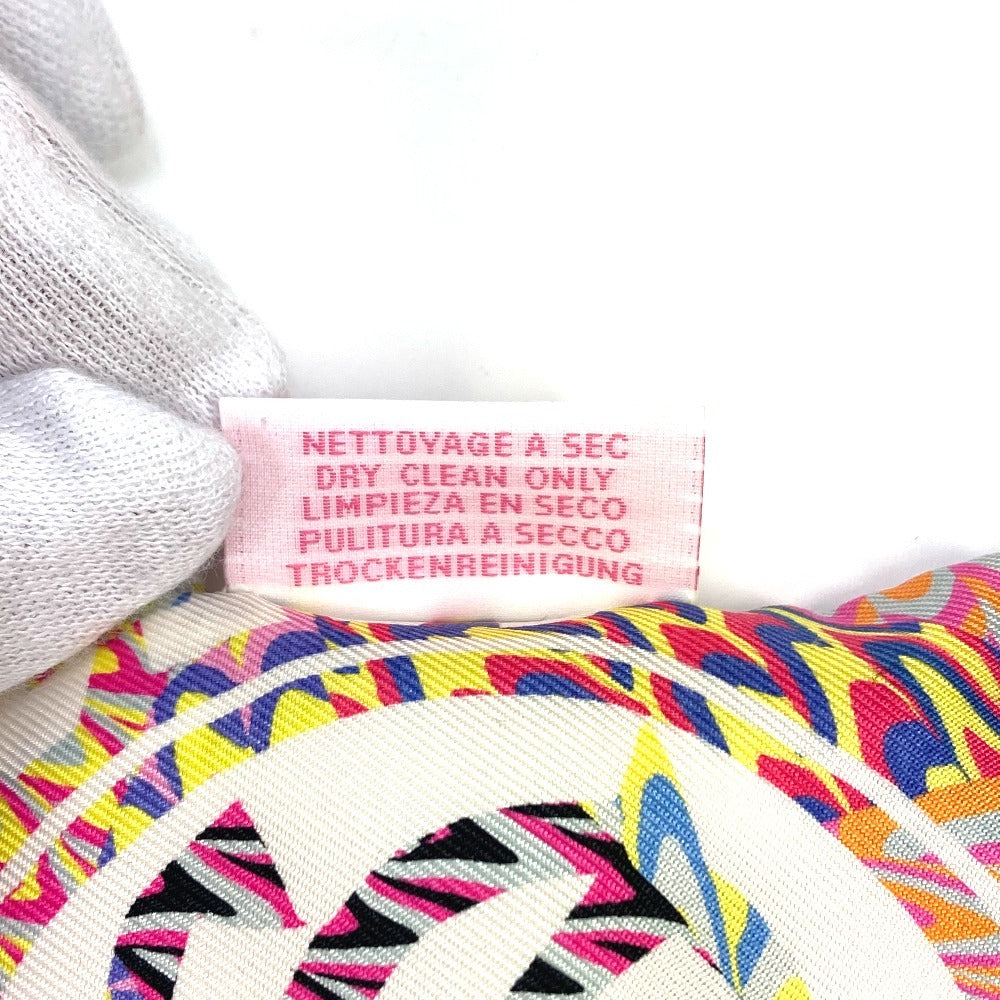 HERMES scarf silk pink 2022 limited model Kyoto Marble Twilly Twilly Women Used Authentic