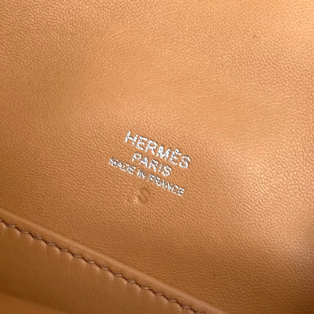 HERMES Backpack leather yellow Sac A Dos GR24 unisex(Unisex) Used Authentic