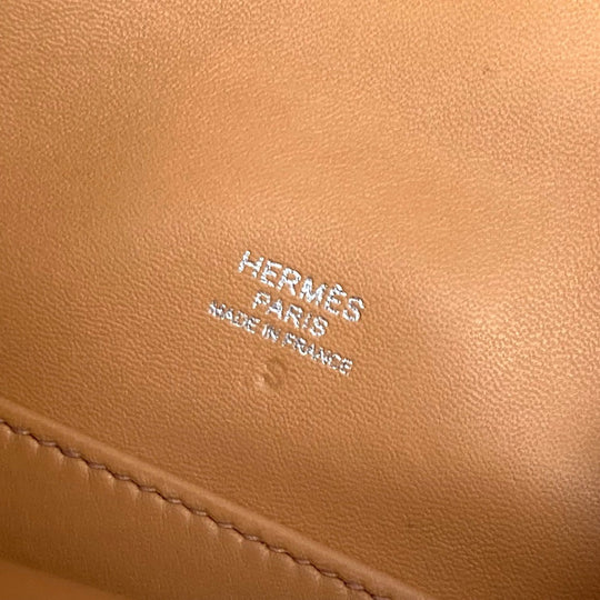 HERMES Backpack leather yellow Sac A Dos GR24 unisex(Unisex) Used Authentic