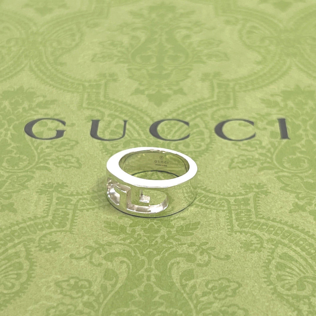 GUCCI Ring Silver925 Silver GG logo
