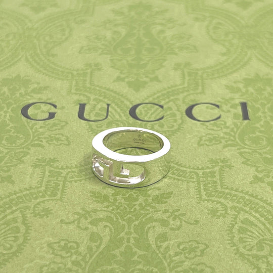 GUCCI Ring Silver925 Silver GG logo