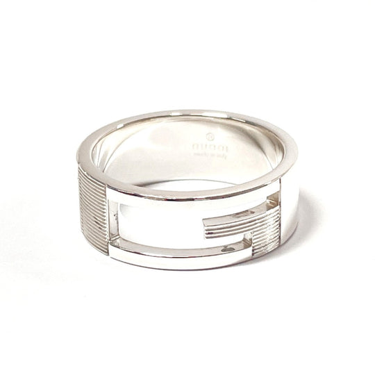 GUCCI Ring Silver925 Silver Branded Cutout G mens(Unisex) 21 Used Authentic