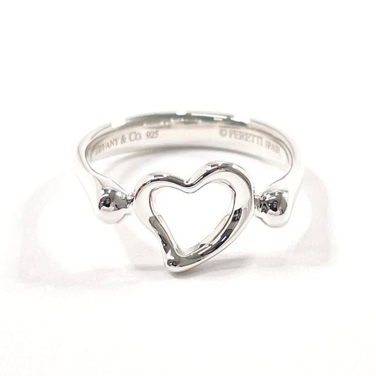 TIFFANY&Co. Ring Silver925 Silver El Saperetti Open heart Women Used Authentic