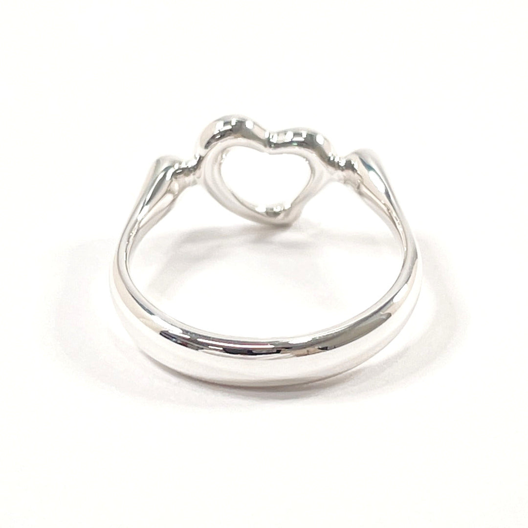TIFFANY&Co. Ring Silver925 Silver El Saperetti Open heart Women Used Authentic