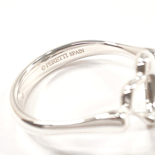 TIFFANY&Co. Ring Silver925 Silver El Saperetti Open heart Women Used Authentic