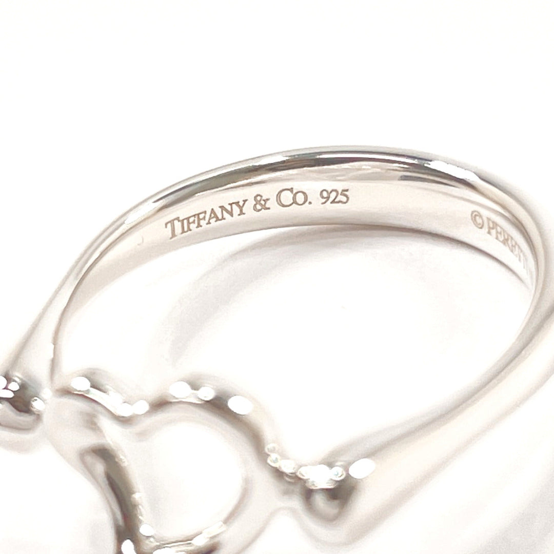 TIFFANY&Co. Ring Silver925 Silver El Saperetti Open heart Women Used Authentic