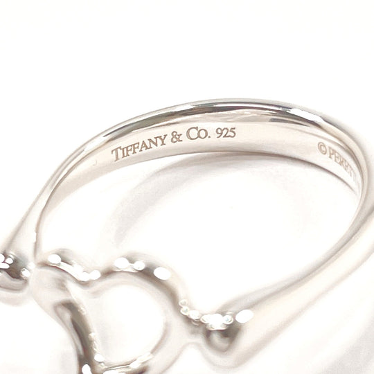 TIFFANY&Co. Ring Silver925 Silver El Saperetti Open heart Women Used Authentic