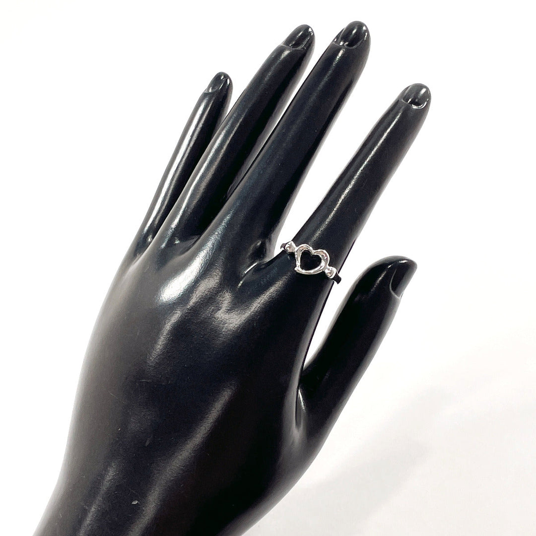TIFFANY&Co. Ring Silver925 Silver El Saperetti Open heart Women Used Authentic