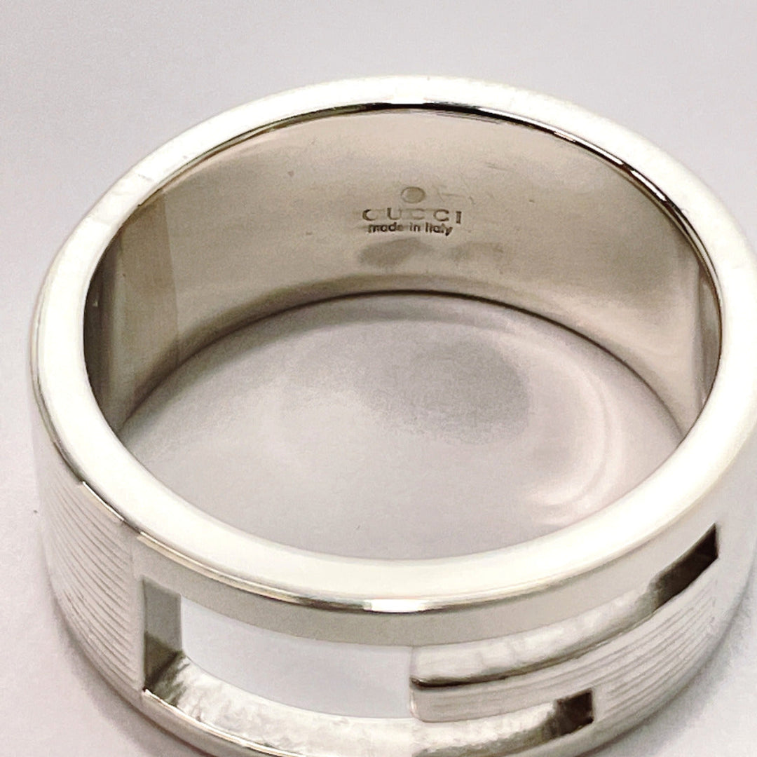 GUCCI Ring Silver925 Silver Branded Cutout G