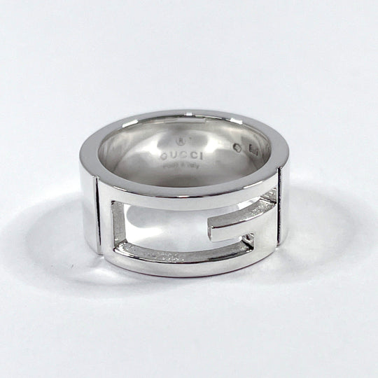GUCCI Ring Silver925 Silver Branded Cutout G