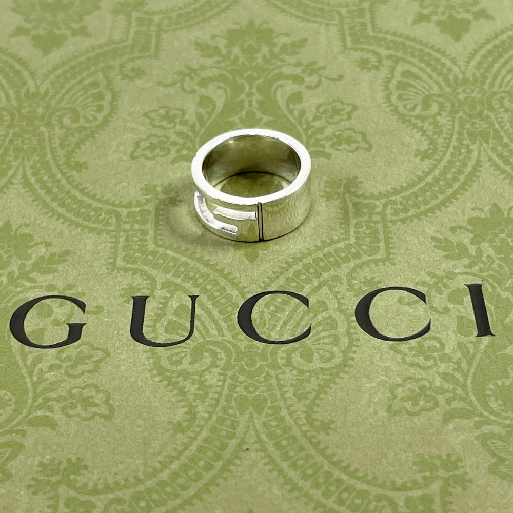 GUCCI Ring Silver925 Silver Branded Cutout G
