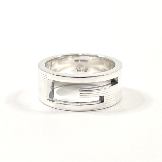 GUCCI Ring Silver925 Silver Branded Cutout G 10