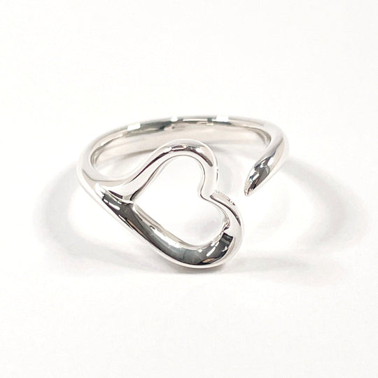 TIFFANY&Co. Ring Silver925 Silver El Saperetti Open heart Women Used Authentic