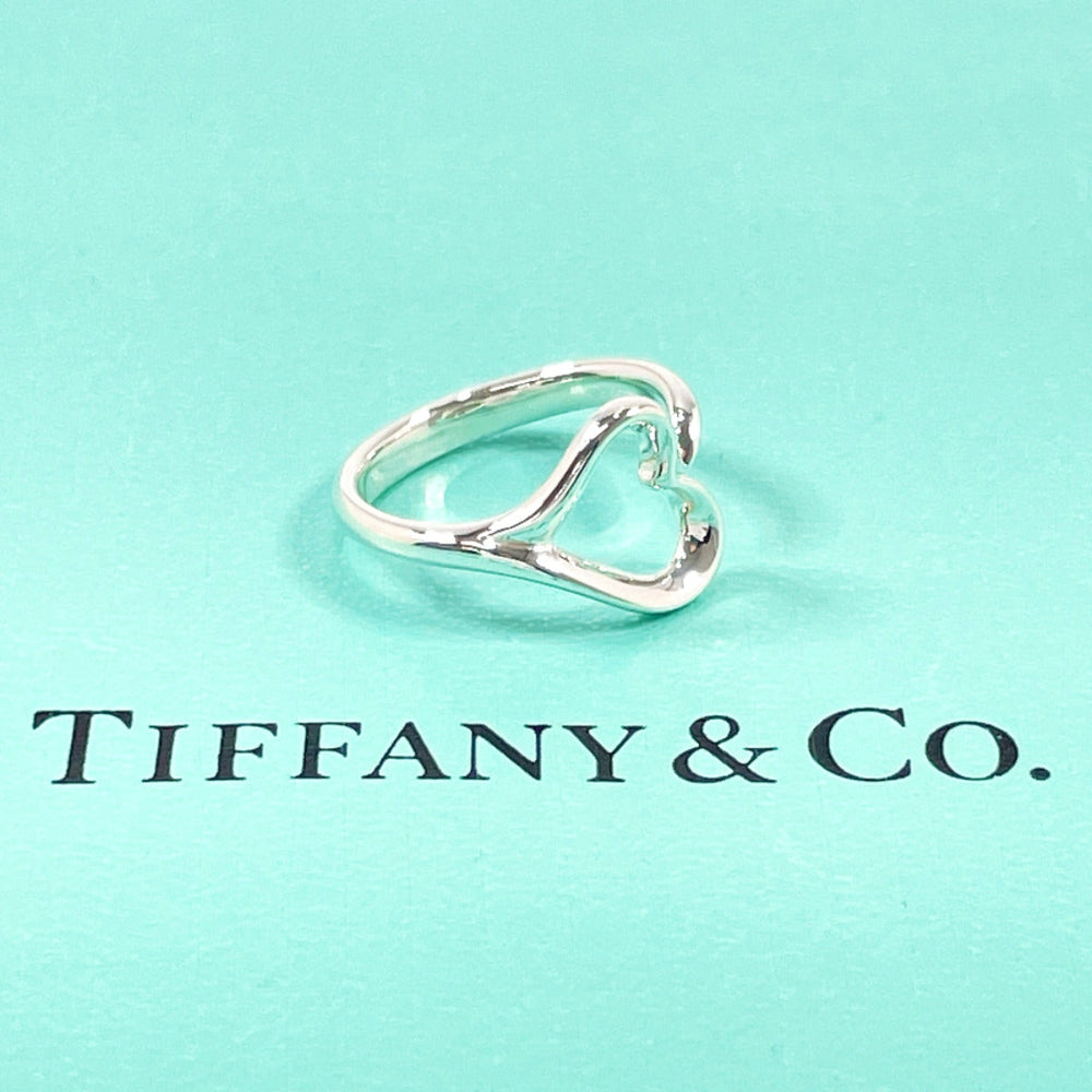 TIFFANY&Co. Ring Silver925 Silver El Saperetti Open heart Women Used Authentic