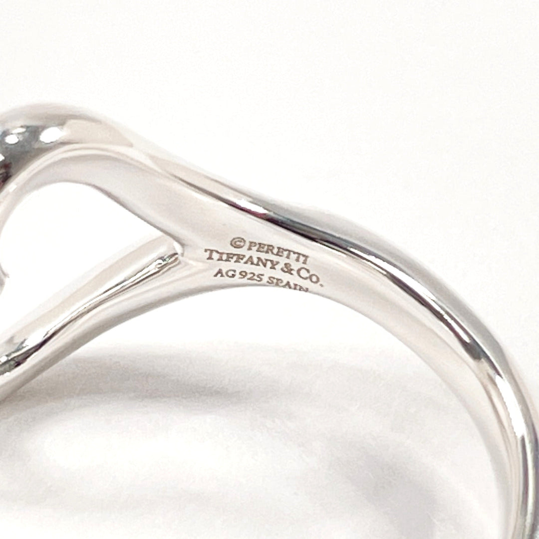 TIFFANY&Co. Ring Silver925 Silver El Saperetti Open heart Women Used Authentic