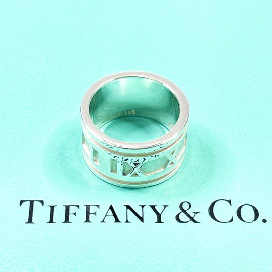 TIFFANY&Co. Ring Silver925 Silver Atlas Women Used Authentic