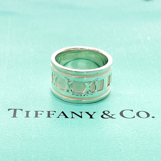 TIFFANY&Co. Ring Silver925 Silver Atlas Women Used Authentic