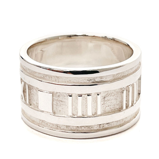 TIFFANY&Co. Ring Silver925 Silver Atlas Women Used Authentic