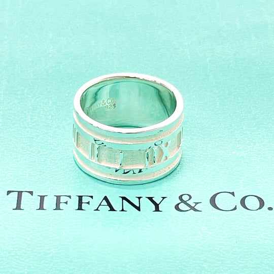 TIFFANY&Co. Ring Silver925 Silver Atlas Women Used Authentic