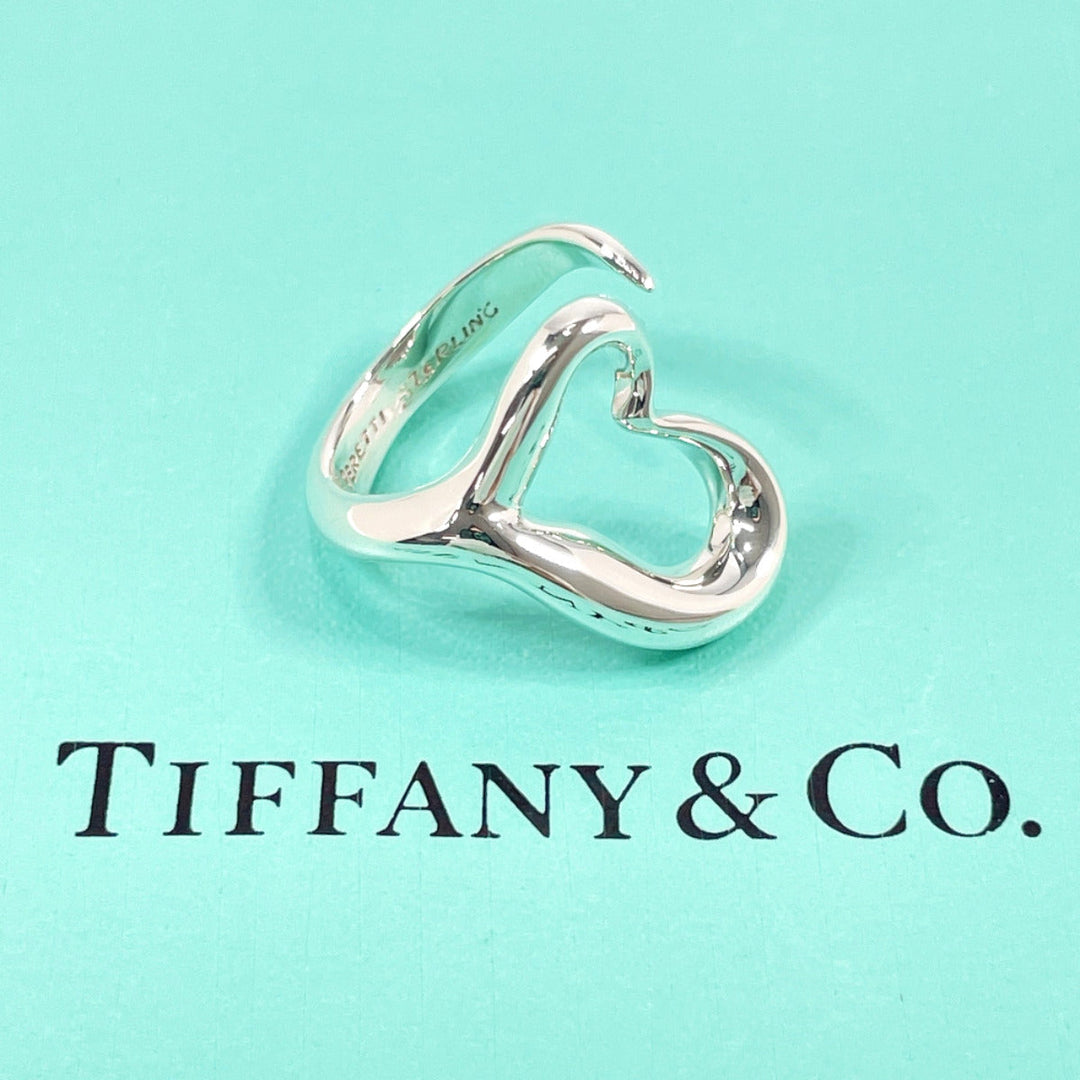 TIFFANY&Co. Ring Sterling Silver Silver El Saperetti Open heart