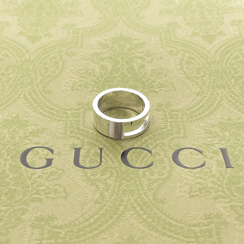 GUCCI Ring Silver925 Silver Branded Cutout G
