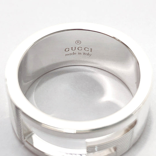 GUCCI Ring Silver925 Silver Branded Cutout G