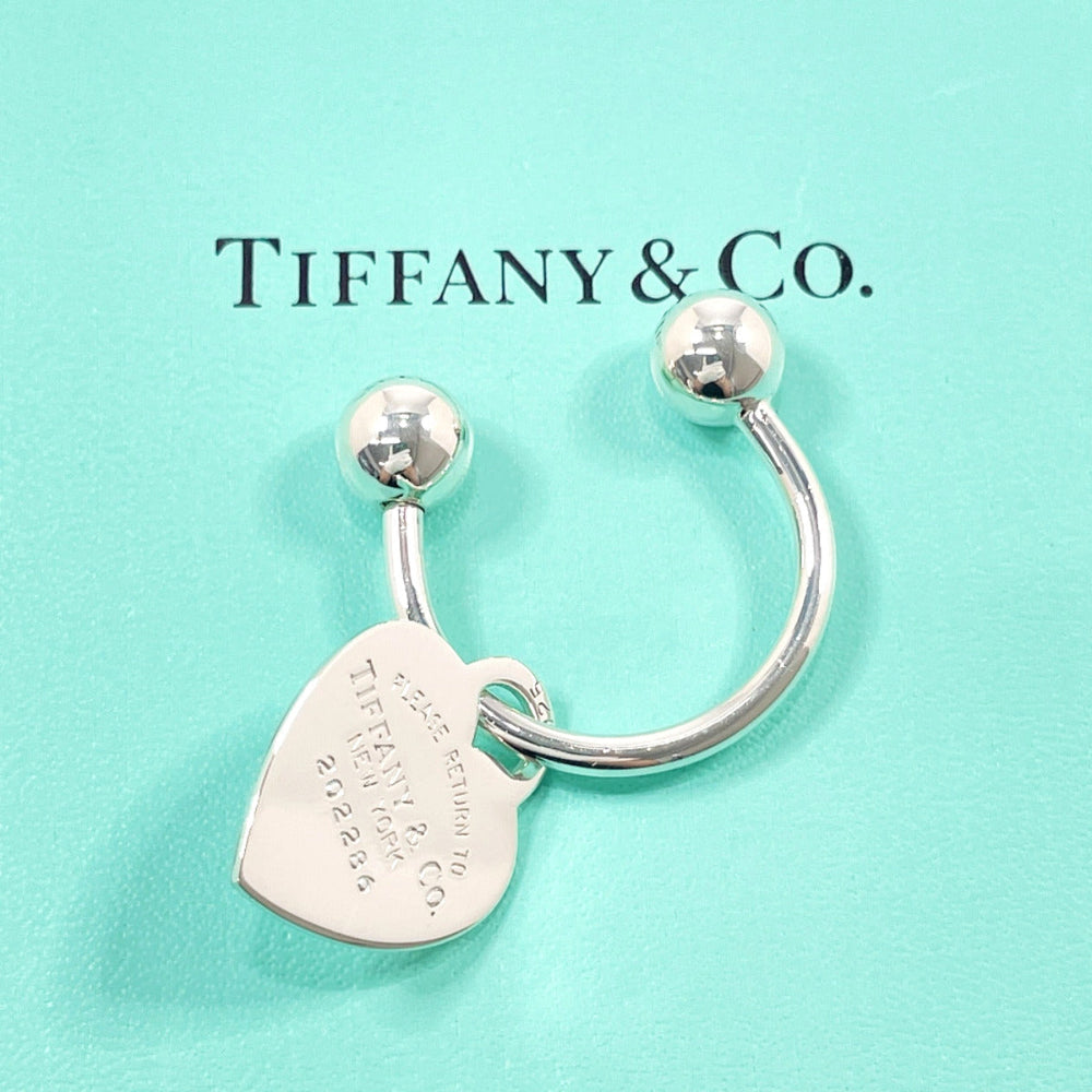 TIFFANY&Co. key ring Silver925 Silver Return to heart tag Women Used Authentic
