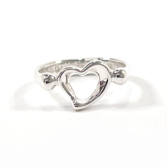 TIFFANY&Co. Ring Silver925 Silver El Saperetti Open heart Women Used Authentic