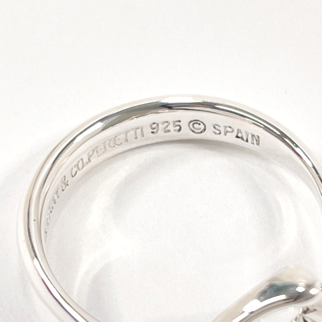 TIFFANY&Co. Ring Silver925 Silver El Saperetti Open heart Women Used Authentic