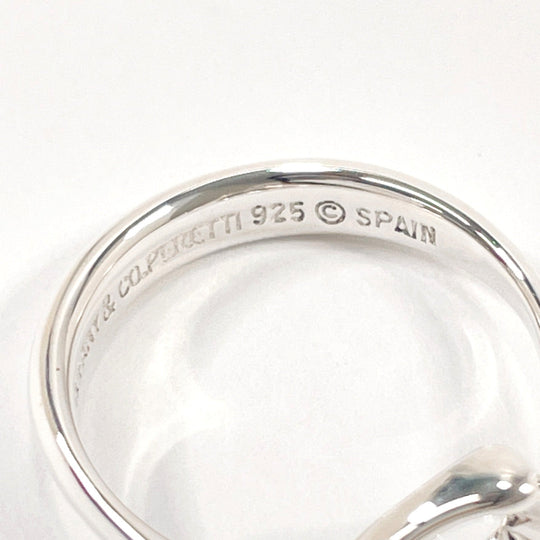 TIFFANY&Co. Ring Silver925 Silver El Saperetti Open heart Women Used Authentic