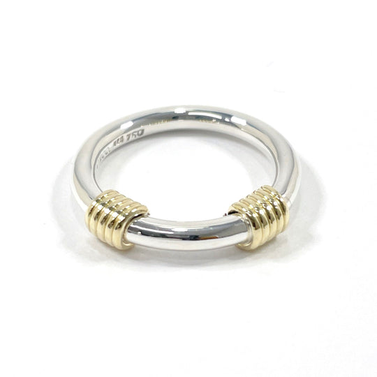 TIFFANY&Co. Ring Silver925, K18 Yellow Gold Silver Bandwidth 2 wire Women Used Authentic